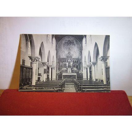 HOLY CHILD JESUS CONVENT, CAVENDISH SQUARE, London unused antique postcard =