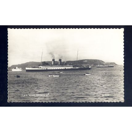 f2656 - Ferry - King George V - postcard