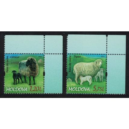 Moldova Sheep Breeds 2v Corners 2014 MNH SG#858-859