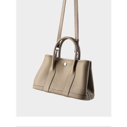 Genuine Leather Women Handbag and Shoulder Bag Grey