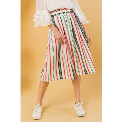 Women's Woven Midi Skirt
