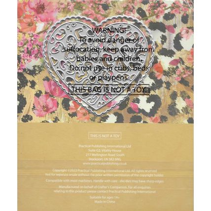 Crafter's Companion. Wild At Heart Die Set. Die Cutting Cardmaking Scrapbooking