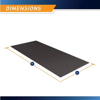 Marcy Fitness Equipment Mat and Floor Protector Compatible for Treadmills, Ellip