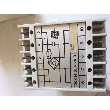 HAUNI 200 614 6EN 2410 RECTIFIER MODULE 5POLE RAIL MOUNT,EV