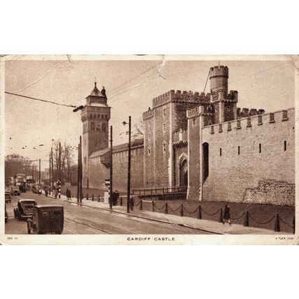 Tuck postcard Cardiff Castle, Cardiff, Wales