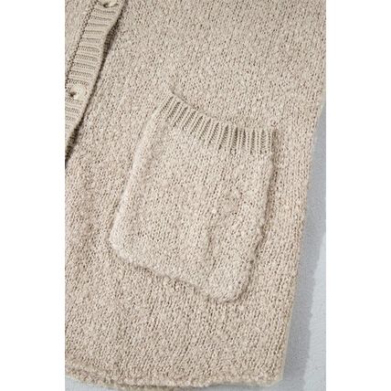Jet Stream Collared Drop Shoulder Button Up Cardigan with Pocket