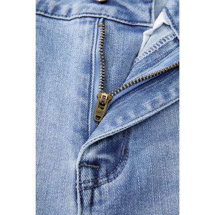 Beau Blue Mineral Wash Raw Hem High Waist Flared Jeans