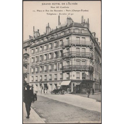 Grand Hotel de l'Elysée, Place des Saussaies, Paris, c.1910 - CPA