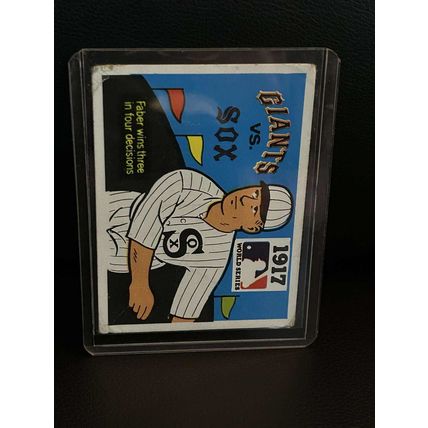 1917 W. Sox, Giants [Red Faber] #15 | 1971 Fleer World Series Black Back Trading