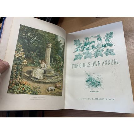 1893-94 "THE GIRL'S OWN ANNUAL" VOL 15 ILLUSTRATED 2.1kg HARDBACK BOOK (EV3)