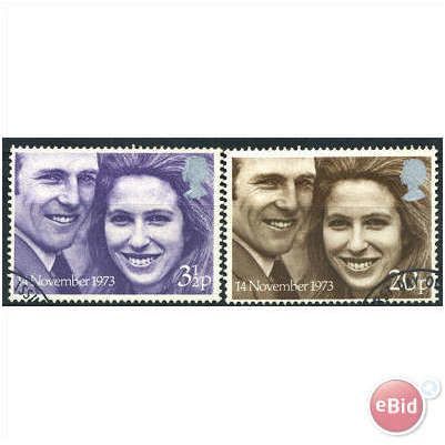 1973 Royal Wedding Set SG941-942 Very Fine Used