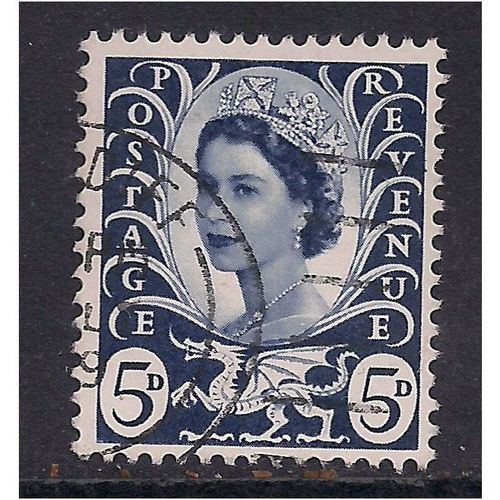 Wales GB 1968 5d Royal Blue Definitive SG W11.(R633 )