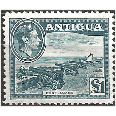 Antigua 1948 SG109 £1 Black-Green Unmounted Mint . .. .