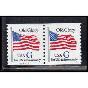 2890 32c G Old Glory Very Fine MNH CNP Left A3433 PA1559