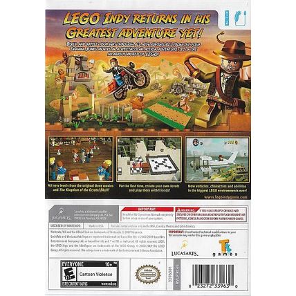 Nintendo Wii - LEGO Indiana Jones 2: The Adventure Continues (2009) *Complete*