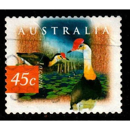 Australia 1997 Bird 45c Used Stamp 13 Perf. Jacana