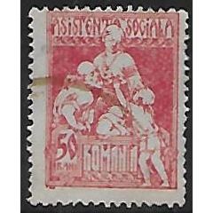 50 b. red Social Assistance Stamp: 'Charity,' comb perf. 13½:13¾