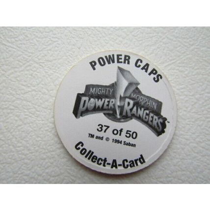 Mighty Morphin Power Rangers Saban 1994 Collect-a-Card Power Caps Variants