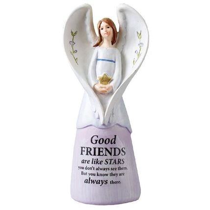 Good Friends Angel Figurine with Sentimental Verse 12.5 CM Gift Christ