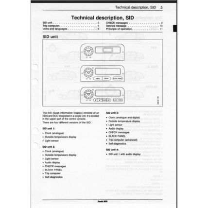 Saab 900 Electrical System SID Workshop Manual 1994 199424217 PDF