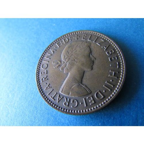 1966 QUEEN ELIZABETH II HALFPENNY - COIN - 3 FREE POST. AJ