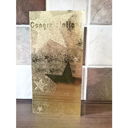 Congratulations - Gold Foil Card - 001