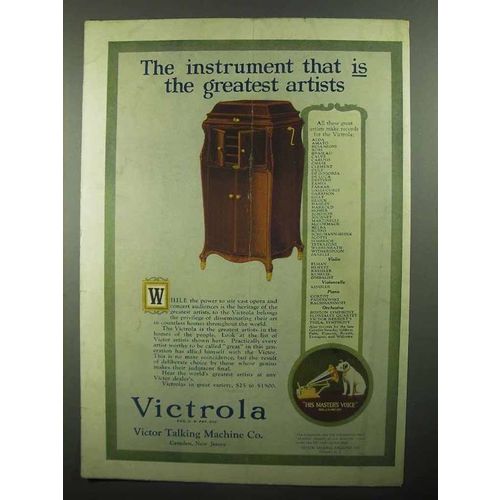 1920 Victor Victrola Ad - Instrument That Is Greatest