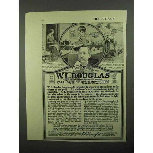 1920 W.L. Douglas Shoe Ad - Holds Its Shape