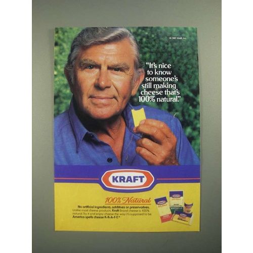1987 Kraft Natural Cheese Ad - Andy Griffith - It's Nice to Know