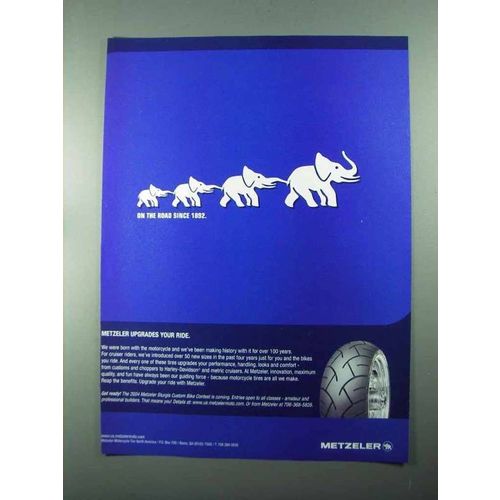 2004 Metzeler Motorcycle Tires Ad - Upgrades Your Ride