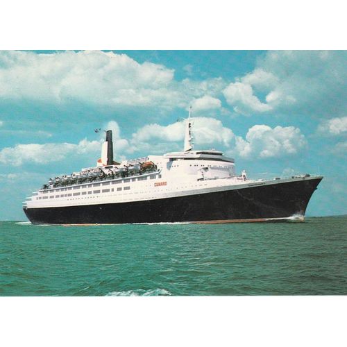 Cunard R.M.S. Queen Elizabeth 2 Ocean Line Shipping Postcard (S12588)