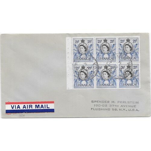 Jamaica #162a Booklet Pane on cover, 1957
