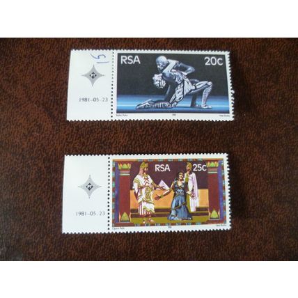 South Africa 1981 Opening of State Theatre Pretoria set mint stamps ballet opera