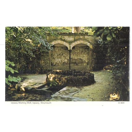 UPWEY WISHING WELL, UPWEY, WEYMOUTH, DORSET. unused vintage postcard by Dennis =