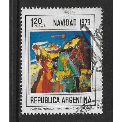 ARGENTINE REP 1973 CHRISTMAS 1p.20 THE MANAGER SG 1433 FINE USED