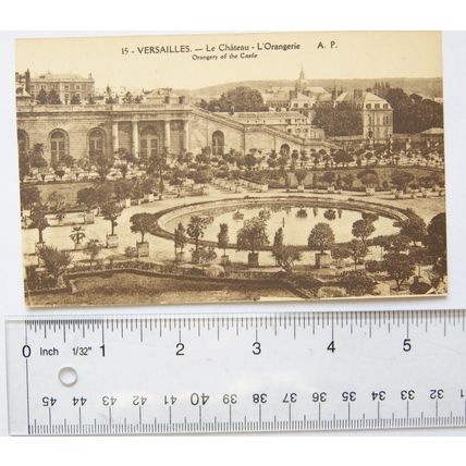 vintage postcard Versailles, Orangery of The Castle
