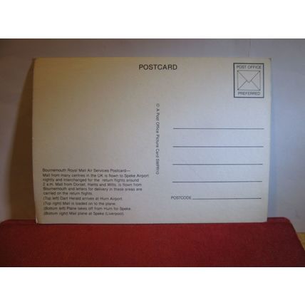 multiview, ROYAL MAIL AIR SERVICES, BOURNEMOUTH, DORSET unused postcard =