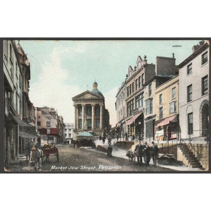Market Jew Street, Penzance, Cornwall, 1913 - Frith's Postcard