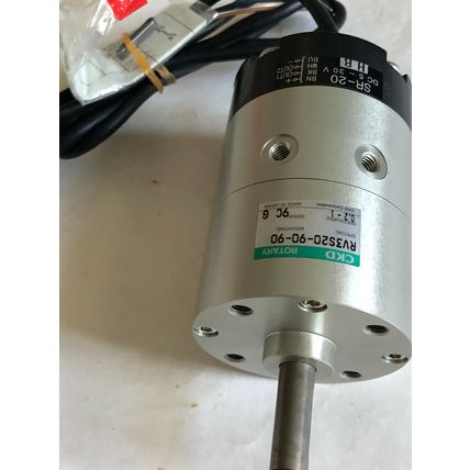 NEW CKD RV3S20-90-90-SR,SR-20 PNEUMATIC VANE ROTARY ACTUATOR,90* ROTATION,SH