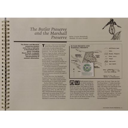 MAINE FOREVER A GUIDE TO NATURE CONSERVANCY PRESERVES IN MAINE ILLUSTRATED