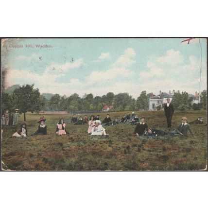 Duppas Hill, Waddon, Surrey, 1909 - London View Co Postcard