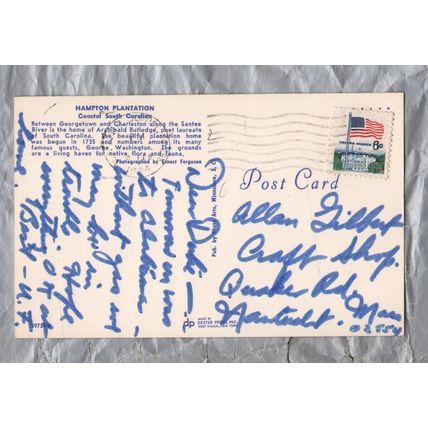 Hampton Plantation, Coastal, South Carolina - Postally Used - 1974