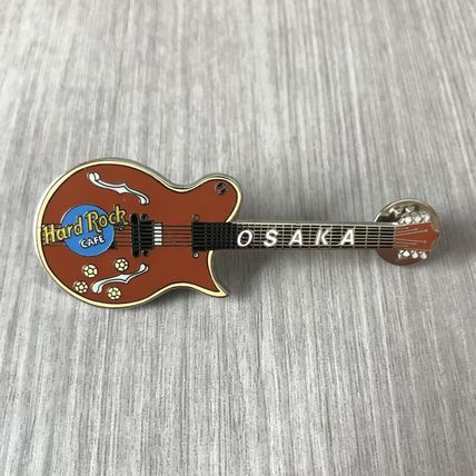 OSAKA 9th Anniv CLOSING DARYL OATES GUITAR Hard Rock Cafe PIN SILVER VGC