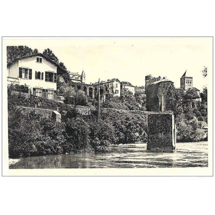 64 - Sauveterre de Bearn - vieux pont sur le gave