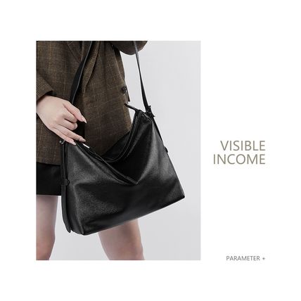 Genuine Leather Women Tote Bag Handbags Black