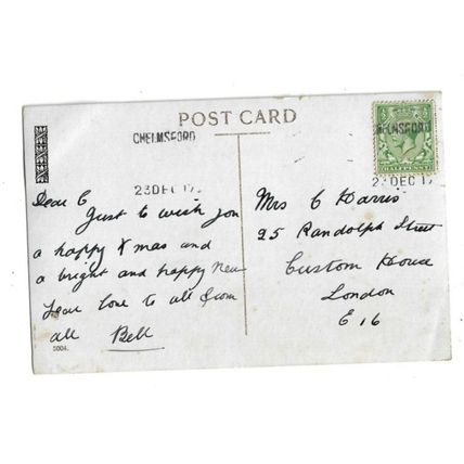 A Happy Xmas Day, Christmas Greetings Postcard.