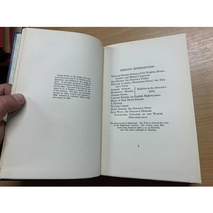 RARE* 1922 ROBERT LOUIS STEVENSON "DEACON BRODIE & OTHER PLAYS" VOL 6 BOOK (P6)