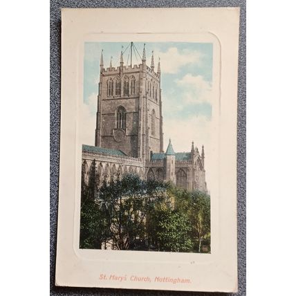 Vintage Postcard St. Mary's Church, Nottingham Unposted