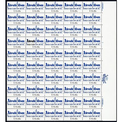 1927, MNH 18¢ Odd Inking Freaky Error Sheet of 50 Stamps - Stuart Katz