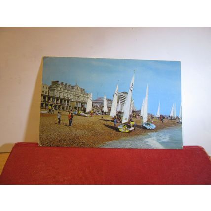 YACHTS, MARINA, ST. LEONARDS-ON-SEA, SUSSEX. used postcard Shoesmith 1969 pm =